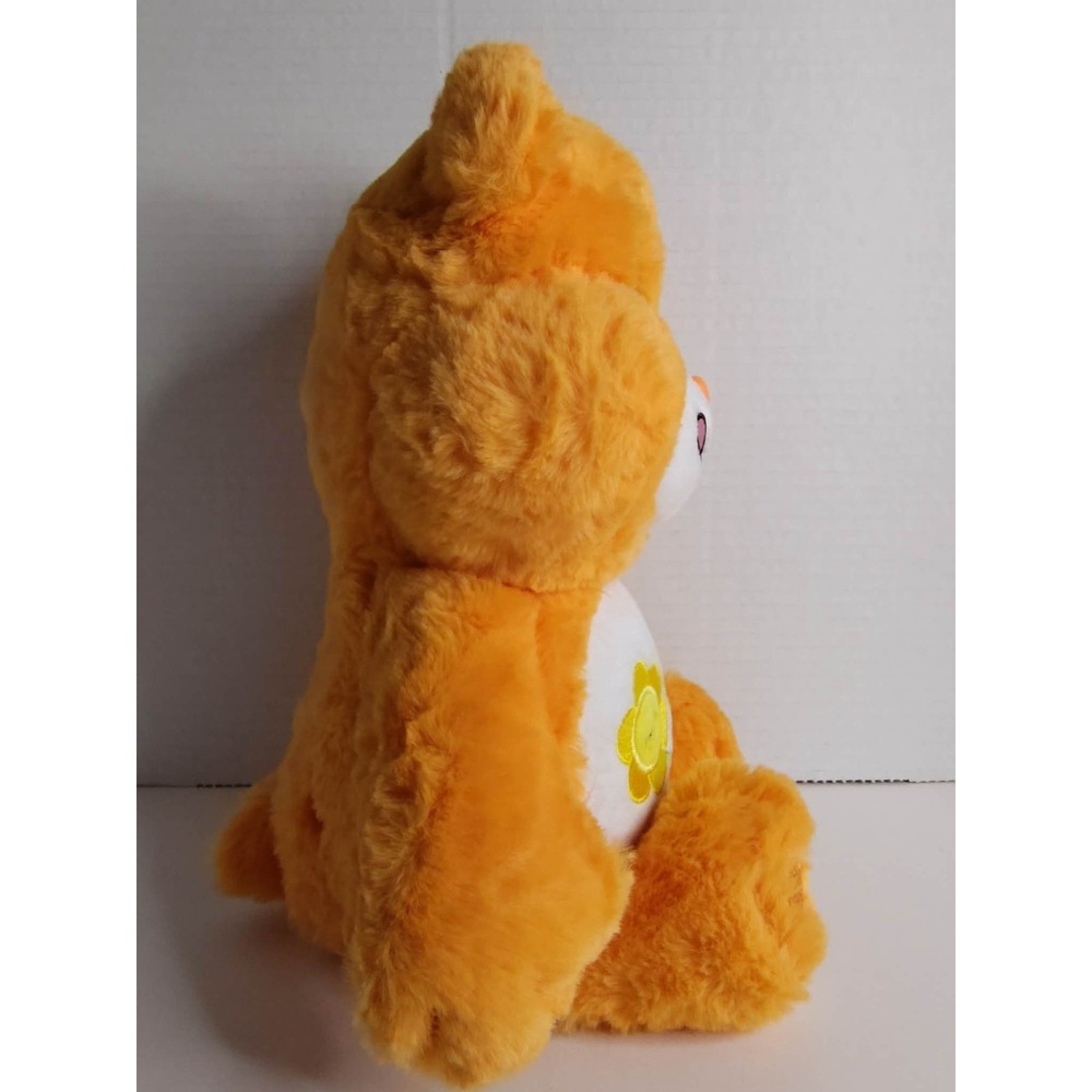 CARE BEARS Friend Bear Basic Fun Yellow Flowers 12" Orange Soft Plush 2021 - Picture 3 of 8